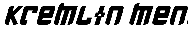Kremlin Menshevik font preview